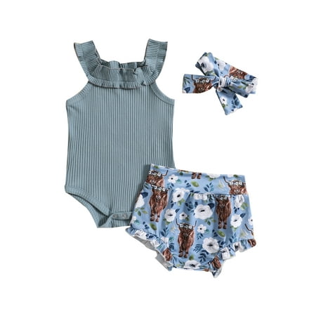 Bagilaanoe 3pcs Newborn Baby Girls Short Pants Set Ribbed Sleeveless Romper Tops + Print Shorts + Headband 6M 12M 18M 24M Infant Casual Summer Outfits
Bagilaanoe 3pcs Newborn Baby Girls Short Pants Set Ribbed Sleeveless Romper Tops + Print Shorts + Headband 6M 12M 18M 24M Infant Casual Summer Outfits