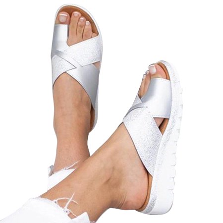 huanledash Fashion Women Summer Sandals Platform Flip Flops Shoes Open Toe Beach Slippers