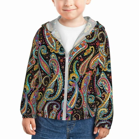 Lukts Watercolor Romantic Paisley Print Children s Long-Sleeved Sun Protection Clothing Hooded Sweatshirts for Boys and Girls Outdoor Sports-18 Months
Lukts Watercolor Romantic Paisley Print Children s Long-Sleeved Sun Protection Clothing Hooded Sweatshirts for Boys and Girls Outdoor Sports-18 Months