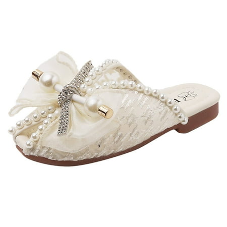 fvwitlyh Girls Sandals Cute Girl Flip Flops Girls Bowknot Slippers Pearl Soft Sole Princess Shoes Lace Mesh Baotou Girls Size 13 Sandals for Girls
fvwitlyh Girls Sandals Cute Girl Flip Flops Girls Bowknot Slippers Pearl Soft Sole Princess Shoes Lace Mesh Baotou Girls Size 13 Sandals for Girls
