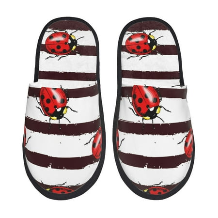 Yiaed Ladybugs on Black and White Striped1 Print Unisex House Slippers Slip on Warm Shoes Indoor Outdoor with Anti-slip sole-Medium
Yiaed Ladybugs on Black and White Striped1 Print Unisex House Slippers Slip on Warm Shoes Indoor Outdoor with Anti-slip sole-Medium