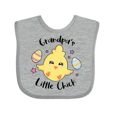 Inktastic Happy Easter Grandpa s Little Chick Gift Baby Girl Bib