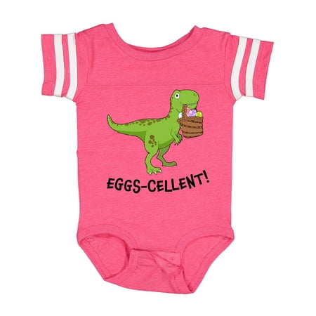 Inktastic Eggs-cellent! Cute Easter T-Rex Dinosaur Gift Baby Boy or Baby Girl Bodysuit
Inktastic Eggs-cellent! Cute Easter T-Rex Dinosaur Gift Baby Boy or Baby Girl Bodysuit