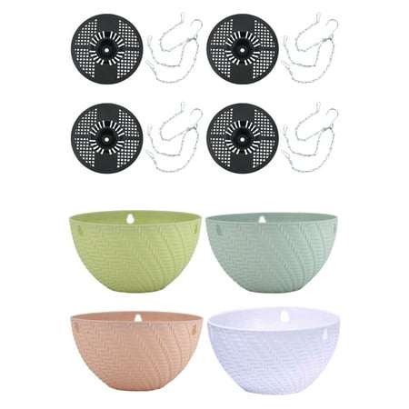 HEMOTON 4pcs Hanging Flower Pots Chlorophytum Plant Pots Plastic Flowerpot Flower Holders
HEMOTON 4pcs Hanging Flower Pots Chlorophytum Plant Pots Plastic Flowerpot Flower Holders