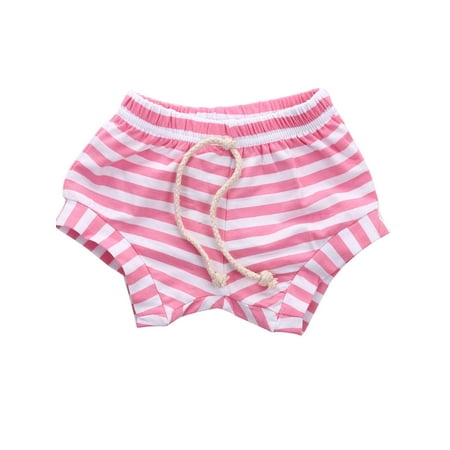 Newborn Toddler Kids Baby Boys Girls Hot Pants Cotton Striped PP Children Pants Bottoms age 0-4Years