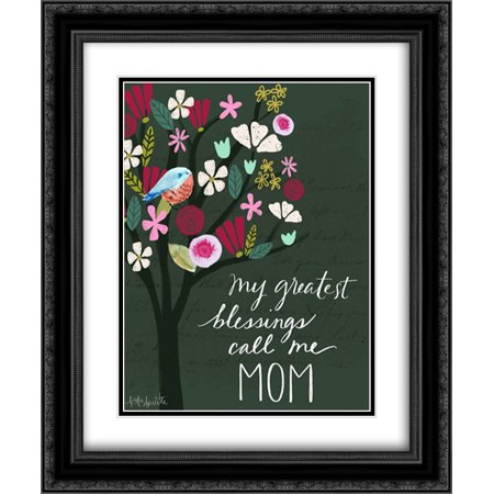 Mom 2x Matted 20x24 Black Ornate Framed Art Print by Doucette, Katie