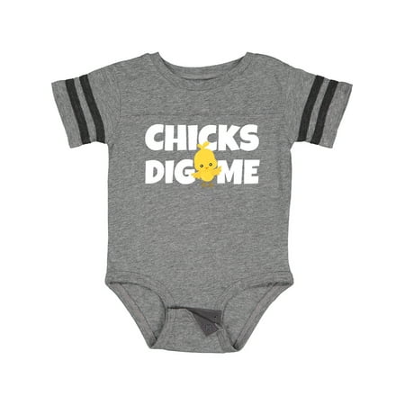 Inktastic Chicks Dig Me Gift Baby Boy Bodysuit