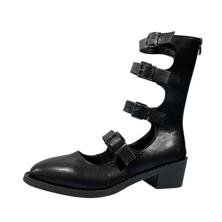 ASEIDFNSA Boots for Women Mid Calf Heel Womens Boots With Heel Extra Wide Calf Ladies Fashion Solid Color Leather Belt Buckle Short Boots Pointed Casual Thick Heel Short Boot
ASEIDFNSA Boots for Women Mid Calf Heel Womens Boots With Heel Extra Wide Calf Ladies Fashion Solid Color Leather Belt Buckle Short Boots Pointed Casual Thick Heel Short Boot