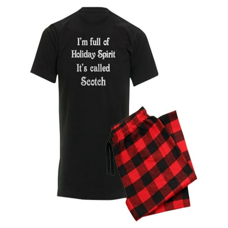 CafePress - Funny Holiday Spirit - Men s Dark Pajamas