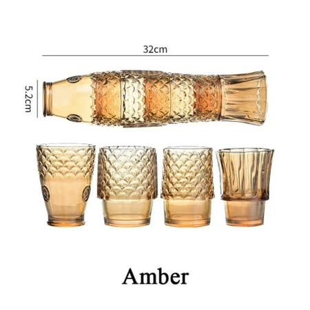 Stylish Creative Electroplated Set 4 TransparYMTQt Stackable Koi Fish Glass Cups Unique Shaped Design Perfect Water Coffee Milk Drink Mugs Household Dr
Stylish Creative Electroplated Set 4 TransparYMTQt Stackable Koi Fish Glass Cups Unique Shaped Design Perfect Water Coffee Milk Drink Mugs Household Dr