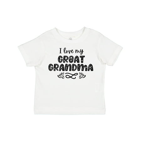 Inktastic I Love My Great Grandma with Hearts Gift Toddler Boy or Toddler Girl T-Shirt
Inktastic I Love My Great Grandma with Hearts Gift Toddler Boy or Toddler Girl T-Shirt