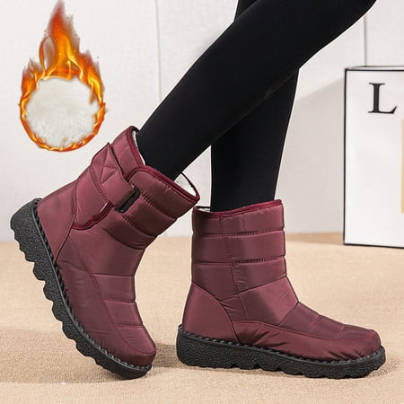 Yinguo Women s plush waterproof upper warm boots Medium boots Cotton boots Snow boots Outdoor sports comfortable boots
Yinguo Women s plush waterproof upper warm boots Medium boots Cotton boots Snow boots Outdoor sports comfortable boots