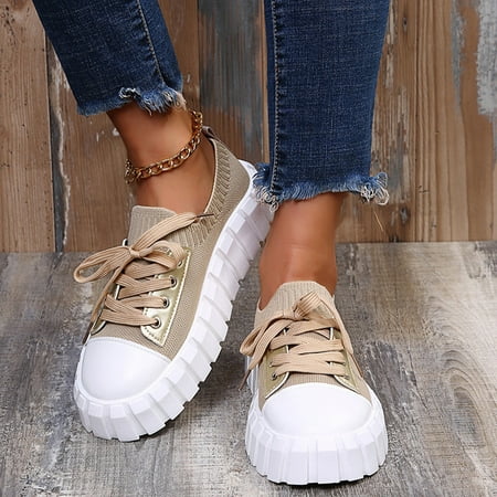 Qiaocaity Women Shoes on Clearance Up to 20% off Canvas Daily Casual Board Shoes Thick Sole Solid Color Lace Up Women s Sandals Khaki 38
Qiaocaity Women Shoes on Clearance Up to 20% off Canvas Daily Casual Board Shoes Thick Sole Solid Color Lace Up Women s Sandals Khaki 38