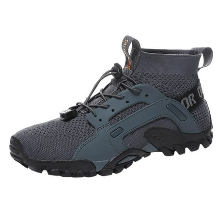Sneakers for Men Fashion Summer And Autumn Men Sneakers Hiking Shoes Non Slip Sole Mesh Breathable Elastic Lace Up Middle Top Mens Sneakers Mesh Grey 42
Sneakers for Men Fashion Summer And Autumn Men Sneakers Hiking Shoes Non Slip Sole Mesh Breathable Elastic Lace Up Middle Top Mens Sneakers Mesh Grey 42