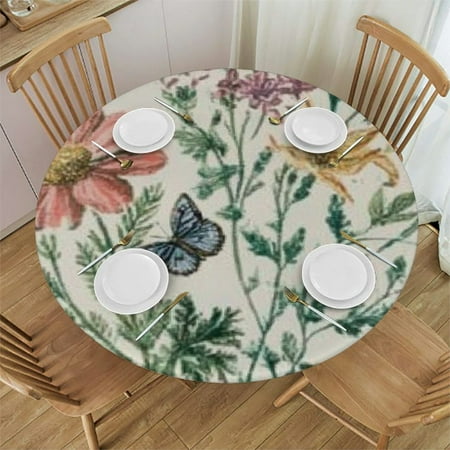 Bciig Flowers Butterfly Foliage Round Tablecloth Stain-Resistant & Washable 100% Polyester Table Cloth Wedding Party Restaurant Decor 54 -58
Bciig Flowers Butterfly Foliage Round Tablecloth Stain-Resistant & Washable 100% Polyester Table Cloth Wedding Party Restaurant Decor 54 -58