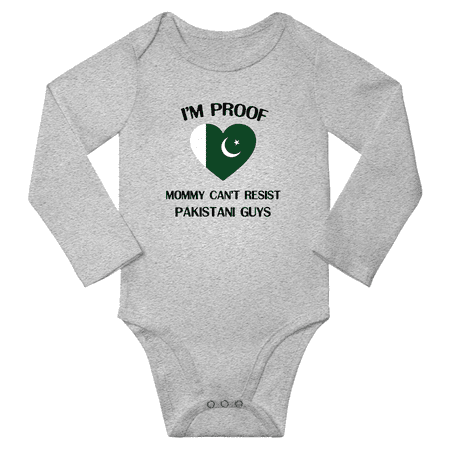 I m Proof Mommy Can t Resist Pakistani Guys Baby Long Sleeve Romper Bodysuit (Gray 24 Months)
I m Proof Mommy Can t Resist Pakistani Guys Baby Long Sleeve Romper Bodysuit (Gray 24 Months)