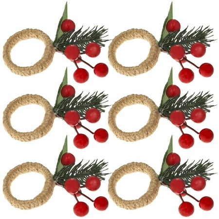 TINKSKY 6pcs Simulation Berries Napkin Ring Imitation Berries Napkin Buckle Xmas Decor
TINKSKY 6pcs Simulation Berries Napkin Ring Imitation Berries Napkin Buckle Xmas Decor