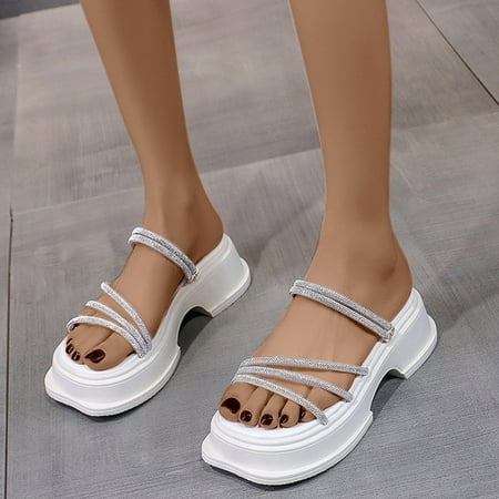 amlbb Women s Wedge Platform Sandals Thick Sole Casual Sandals Versatile Fashionable Soft Sole Slip Slippers on Clearance
amlbb Women s Wedge Platform Sandals Thick Sole Casual Sandals Versatile Fashionable Soft Sole Slip Slippers on Clearance