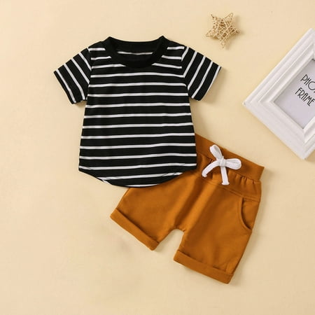Toddler Clothing Toddler Kids Baby Boys Fashion Cute Short Sleeve Stripe Print Casual Pocket Shorts Suit
Toddler Clothing Toddler Kids Baby Boys Fashion Cute Short Sleeve Stripe Print Casual Pocket Shorts Suit