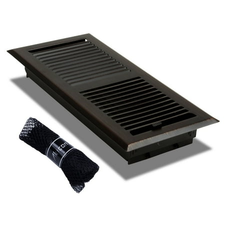 Akicon Stripe Design 4 x10 Floor Register with Trap Net Oil Rubbed Bronze 
Akicon Stripe Design 4 x10 Floor Register with Trap Net Oil Rubbed Bronze