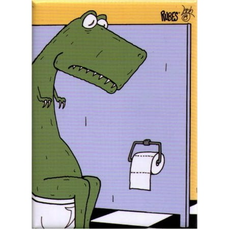 RUBES SHORT DINOSAUR Arms Create Toilet Issues Officially Licensed 3.5 x 2.5 Magnet
RUBES SHORT DINOSAUR Arms Create Toilet Issues Officially Licensed 3.5 x 2.5 Magnet