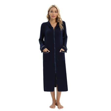 WBQ Zipper Front Robes Women House Coat Long Sleeve Loungewear Long Nightgown with Pockets Blue Tag XXL/US 14
WBQ Zipper Front Robes Women House Coat Long Sleeve Loungewear Long Nightgown with Pockets Blue Tag XXL/US 14
