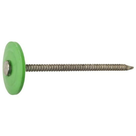 461439 250 Count 1 in. Galvanized Plastic Cap Roofing Nail.