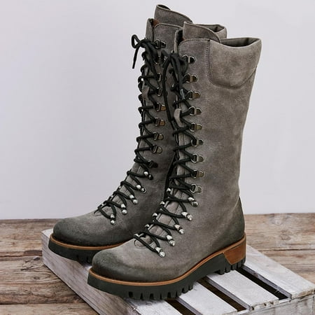 YOTAMI Womens Shoes Boots Winter Strap Chunky Heels Lace Up Slip On Retro Ladies Footwear Casual Shoes Mid Heel Gray
YOTAMI Womens Shoes Boots Winter Strap Chunky Heels Lace Up Slip On Retro Ladies Footwear Casual Shoes Mid Heel Gray