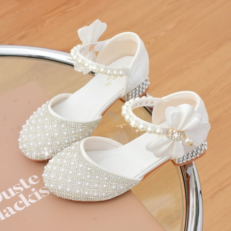HOLEX Elegant Pearl High Heel Shoes For Girls Lightweight Non Slip Soft Bottom Dress Shoes For Performance Party Spring And Fall
HOLEX Elegant Pearl High Heel Shoes For Girls Lightweight Non Slip Soft Bottom Dress Shoes For Performance Party Spring And Fall
