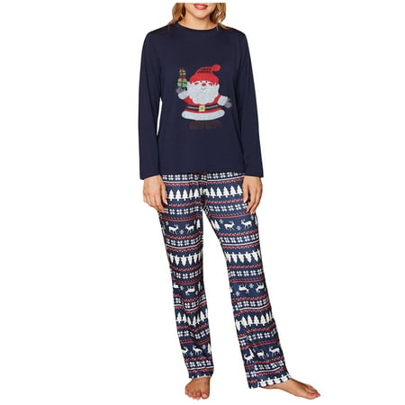 Scyoekwg Family Christmas Pjs Matching Sets Long Sleeve and Long Pants Christmas Pattern Print Pajamas Set Holiday Family Round Neck Comfy Loose Xmas Pjs Sleepwear for Baby-Kids-Adult Blue S
Scyoekwg Family Christmas Pjs Matching Sets Long Sleeve and Long Pants Christmas Pattern Print Pajamas Set Holiday Family Round Neck Comfy Loose Xmas Pjs Sleepwear for Baby-Kids-Adult Blue S