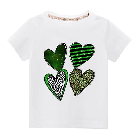 Lilgiuy Toddler St Patricks Day Shirts Boys Girls Cute Love Heart Graphic T-Shirt Casual Short Sleeve Tee Tops for Pohoto Shoots (White)
Lilgiuy Toddler St Patricks Day Shirts Boys Girls Cute Love Heart Graphic T-Shirt Casual Short Sleeve Tee Tops for Pohoto Shoots (White)