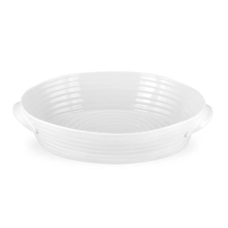 Sophie White Medium Handled Oval Roasting Dish