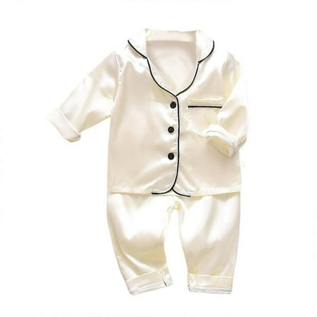 Children s pajamas set Toddler Boys Girls Ice silk satin Solid Color Top Pants Set Baby suit Kid Clothes home Wear Kid pajamas
Children s pajamas set Toddler Boys Girls Ice silk satin Solid Color Top Pants Set Baby suit Kid Clothes home Wear Kid pajamas