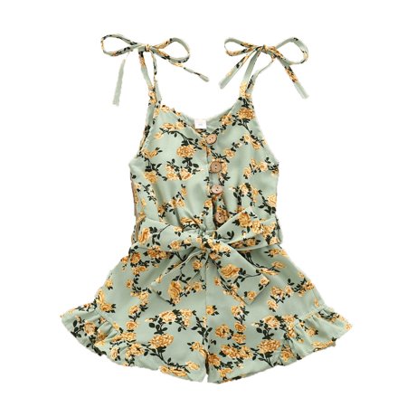 EHTMSAK Infant Baby Toddler Kids Bowknot Floral Suspender Romper for Girl Summer Linen Clothes Button Jumpsuit Green 6M-4Y 100
EHTMSAK Infant Baby Toddler Kids Bowknot Floral Suspender Romper for Girl Summer Linen Clothes Button Jumpsuit Green 6M-4Y 100