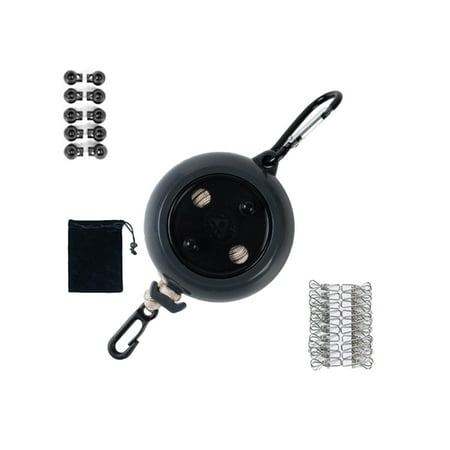 Camping Clothesline No Drill Laundry Drying Rope for Hotels Camping Bathroom Black 8m with Bag
Camping Clothesline No Drill Laundry Drying Rope for Hotels Camping Bathroom Black 8m with Bag