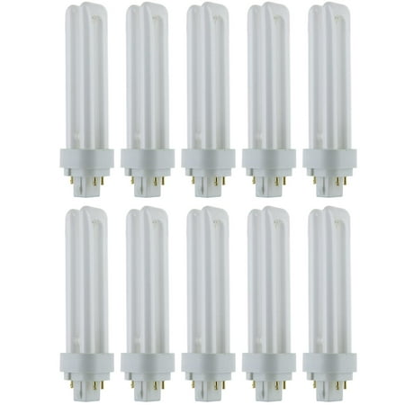 10 Pack Sunlite 18 Watt PLD 4-Pin Double U-Shaped Twin Tube G24Q-2 Base Super White
10 Pack Sunlite 18 Watt PLD 4-Pin Double U-Shaped Twin Tube G24Q-2 Base Super White