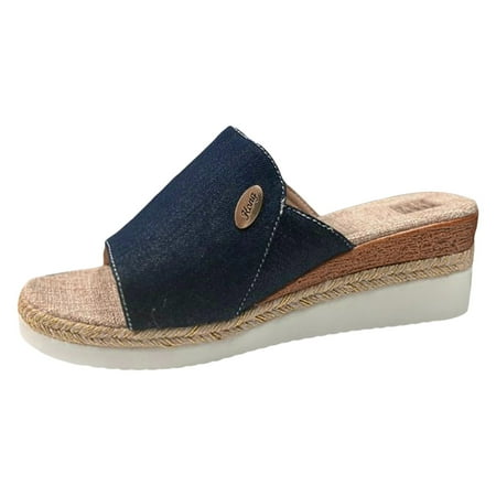 ZAROYEAX New Large Size Women s Shoes Foreign Trade Slippers Women s Slippers Wedge Heel Thick Sole Slippers
ZAROYEAX New Large Size Women s Shoes Foreign Trade Slippers Women s Slippers Wedge Heel Thick Sole Slippers