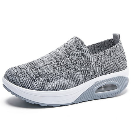 2022 New Anti-Slip Air Cushion Running Sneakers Breathable Slip-on Casual Shoes