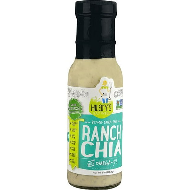 Hilary's Eat Well Salad Dressing & Dip with Omega-3s Ranch Chia 8 fl oz - Vegan
