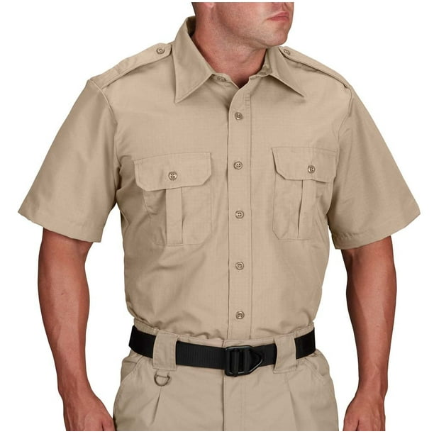 Tactical Battle Rip Shrink Wrinkle Resistant Dress Shirt - Short Sleeve