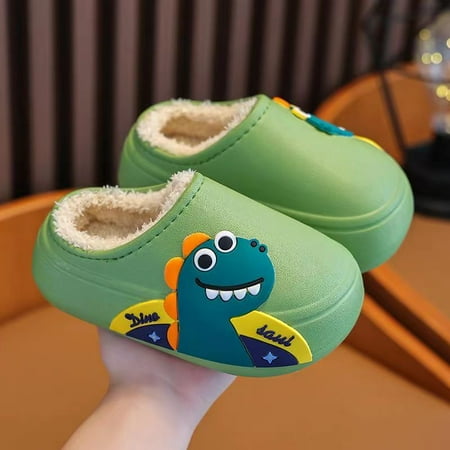Baby Slippers Cute Cartoon Dinosaur Fleece Warm Comfortable Non-slip Slippers Girls And Boys Winter
Baby Slippers Cute Cartoon Dinosaur Fleece Warm Comfortable Non-slip Slippers Girls And Boys Winter