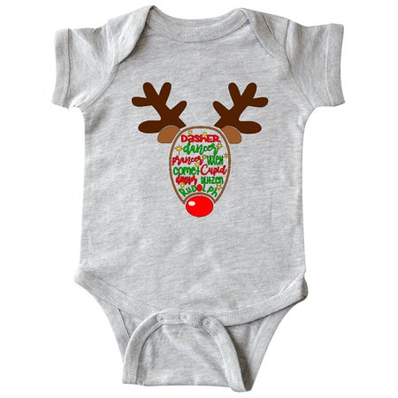Inktastic Christmas Reindeer Face with Names and Red Nose Gift Baby Boy or Baby Girl Bodysuit
Inktastic Christmas Reindeer Face with Names and Red Nose Gift Baby Boy or Baby Girl Bodysuit