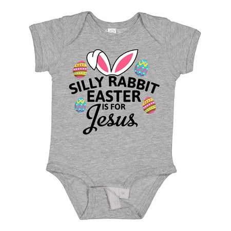 Inktastic Silly Rabbit Easter is for Jesus with Bunny Head and Easter Eggs Gift Baby Boy or Baby Girl Bodysuit 
Inktastic Silly Rabbit Easter is for Jesus with Bunny Head and Easter Eggs Gift Baby Boy or Baby Girl Bodysuit