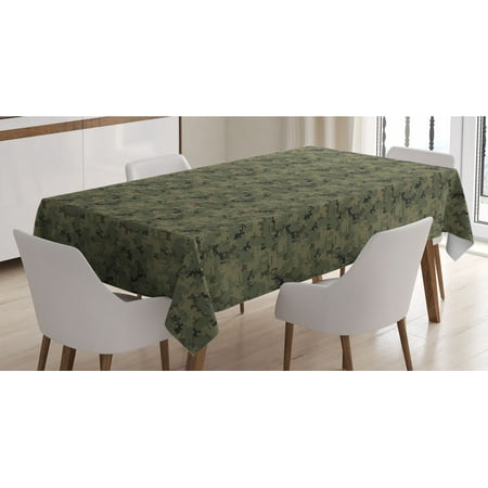 Camouflage Tablecloth Digital Pixel Design Repeating Camo Pattern Rectangle Satin Table Cover Accent for Dining Room and Kitchen 52 X 70 Army Green Dark Taupe by Ambesonne
Camouflage Tablecloth Digital Pixel Design Repeating Camo Pattern Rectangle Satin Table Cover Accent for Dining Room and Kitchen 52 X 70 Army Green Dark Taupe by Ambesonne