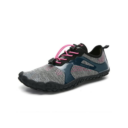 SIMANLAN Womens Mens Aqua Socks Barefoot Beach Shoe Slip On Water Shoes Outdoor Breathable Flats Swim Quick Dry Gray Pink 7
SIMANLAN Womens Mens Aqua Socks Barefoot Beach Shoe Slip On Water Shoes Outdoor Breathable Flats Swim Quick Dry Gray Pink 7
