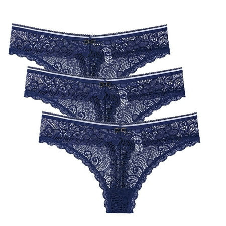 UoCefik Women Floral Underwear Sexy Thongs for Women Low Rise Lace 特性 Panties 3 Pack Dark Blue M
UoCefik Women Floral Underwear Sexy Thongs for Women Low Rise Lace 特性 Panties 3 Pack Dark Blue M