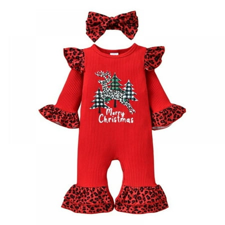 Bullpiano 0-18M Christmas Outfits Umpsuit with Headband My 1st Christmas Newborn Baby Girl Winter Leopard Jumpsuit Long Sleeve Romper
Bullpiano 0-18M Christmas Outfits Umpsuit with Headband My 1st Christmas Newborn Baby Girl Winter Leopard Jumpsuit Long Sleeve Romper
