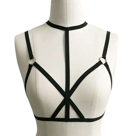 fanshao Lady Sexy Halter Cage Harness Bra Elastic Bandage Strappy Hollow Out Bustier Top
fanshao Lady Sexy Halter Cage Harness Bra Elastic Bandage Strappy Hollow Out Bustier Top