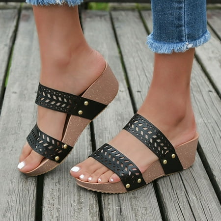 Slippers For Women Women Summer Wedges Shoes Peep Toe Slipper Hollow Carved Beach Leisure Slipper Womens Slippers
Slippers For Women Women Summer Wedges Shoes Peep Toe Slipper Hollow Carved Beach Leisure Slipper Womens Slippers