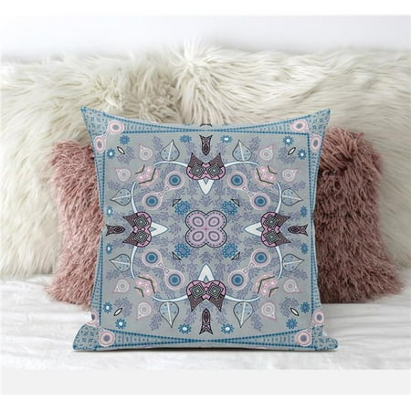 Amrita Sen Designs CAPL657FSDS-BL-18x18 18 x 18 in. Paisley Leaf Geo Suede Blown & Closed Pillow - Grey & Pink
Amrita Sen Designs CAPL657FSDS-BL-18x18 18 x 18 in. Paisley Leaf Geo Suede Blown & Closed Pillow - Grey & Pink
